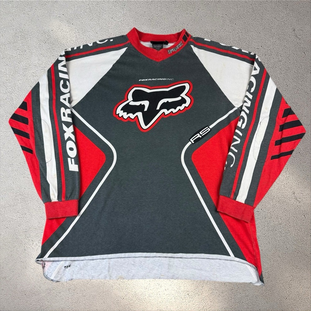 Vintage FOX Racing SFX Jersey Men's XL RS Motocross Moto Shirt 90s